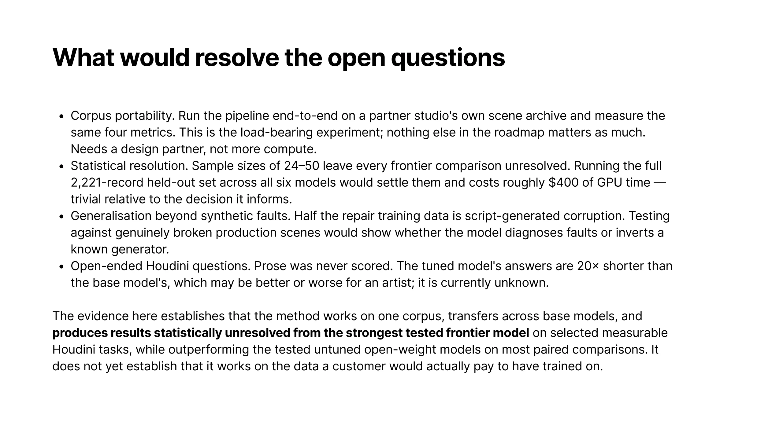 Technical report, slide 34 of 35